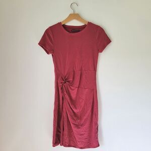 Abercrombie & Fitch Side Knot Detail Pink Dress Small Mini